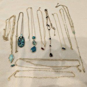 KENDRA SCOTT LOT -10 Necklaces  SOLD AS A LOT ONLY